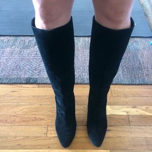 Anne Taylor Tall Black Suede Boot
